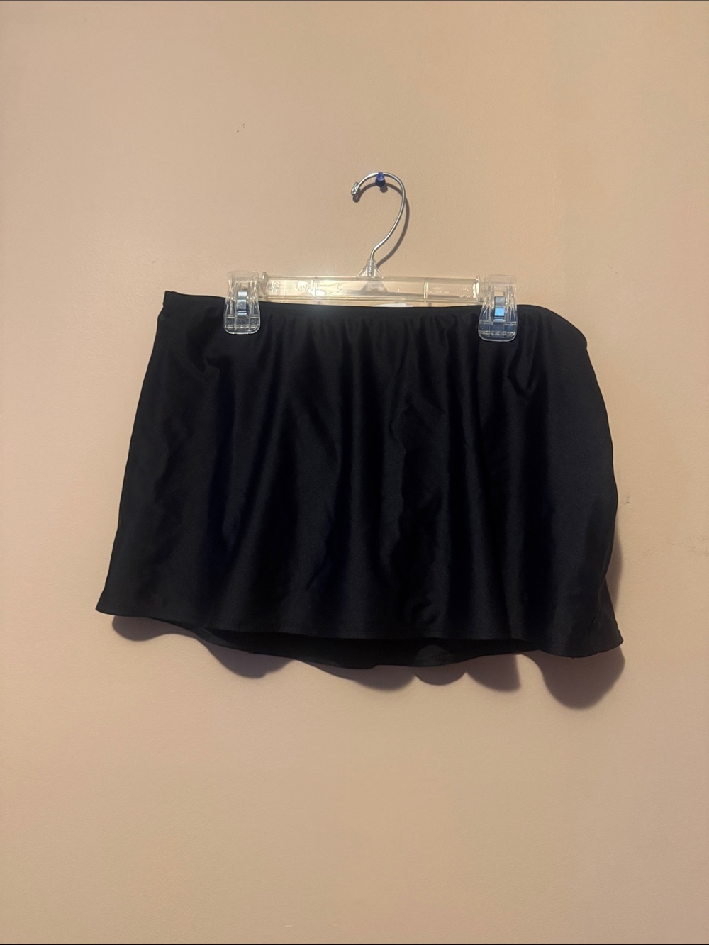 Black swim bikini skirt